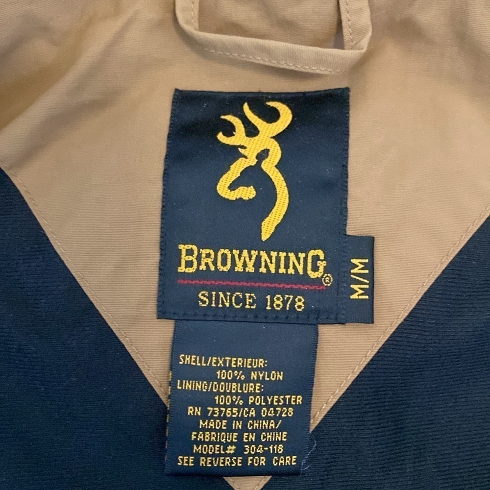 Browning Waxed Field Jacket Coat Mens M Bird Hunting activewear outdoor Utility - Picture 12 of 16